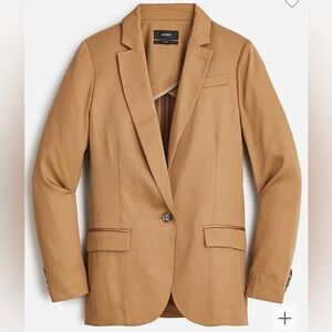 Tan One Button J. Crew Size 0 Blazer